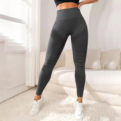 Nude High-Waist Seamless Leggings