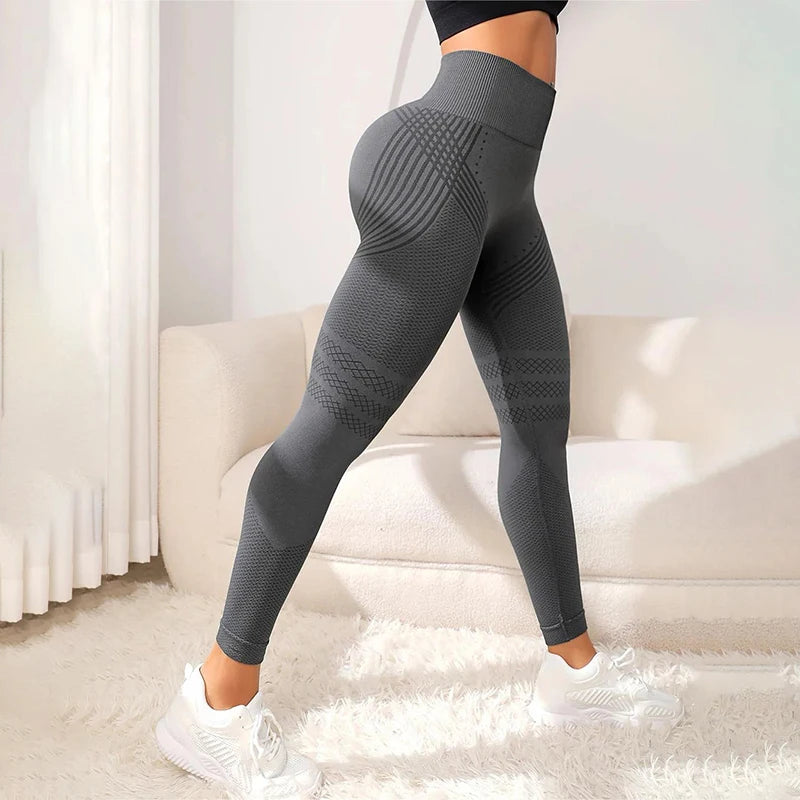 Nude High-Waist Seamless Leggings