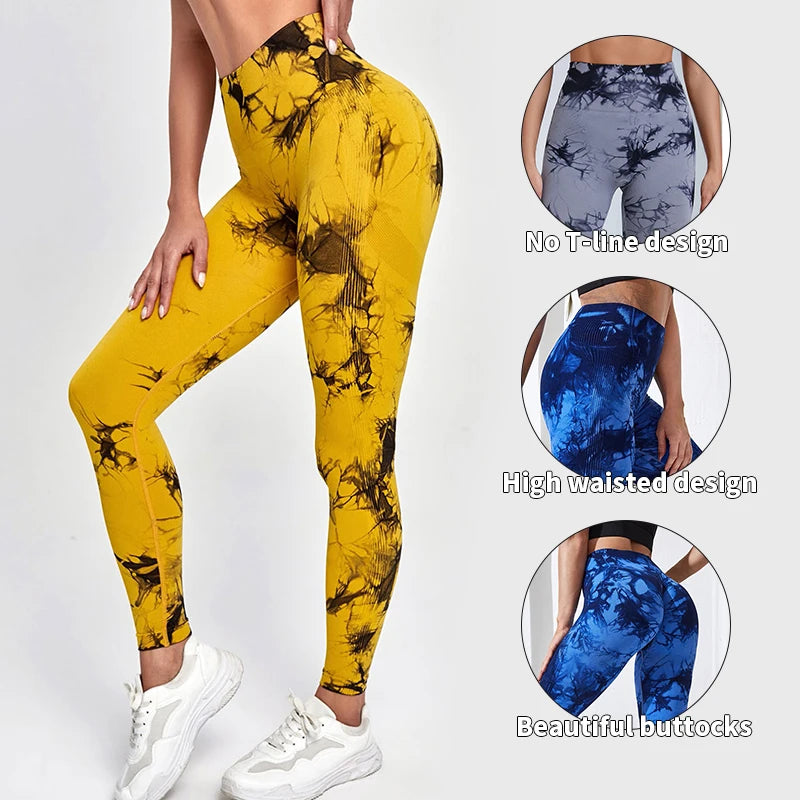 Vibrant Tie Dye Yoga Leggings