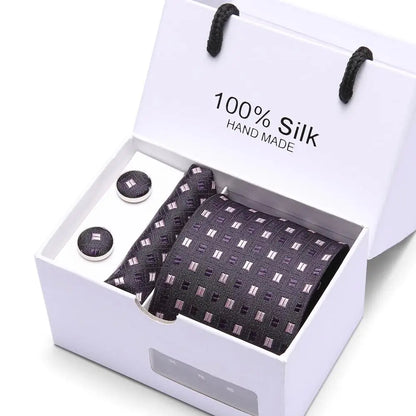 Silk Jacquard Tie Set