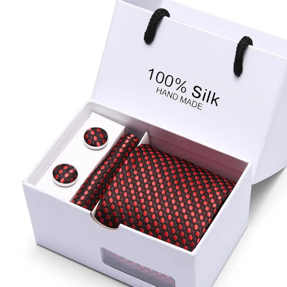 Silk Jacquard Tie Set