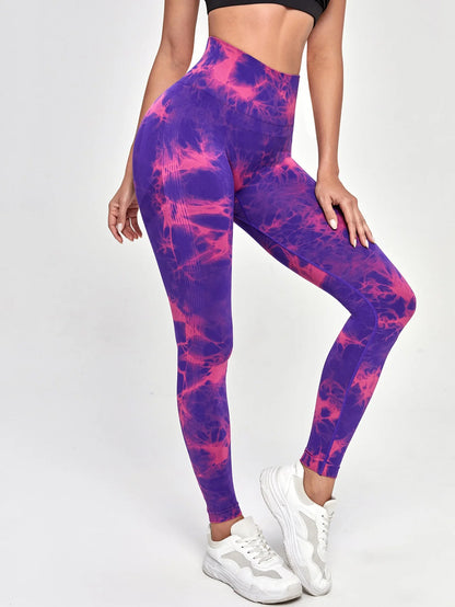 Vibrant Tie Dye Yoga Leggings